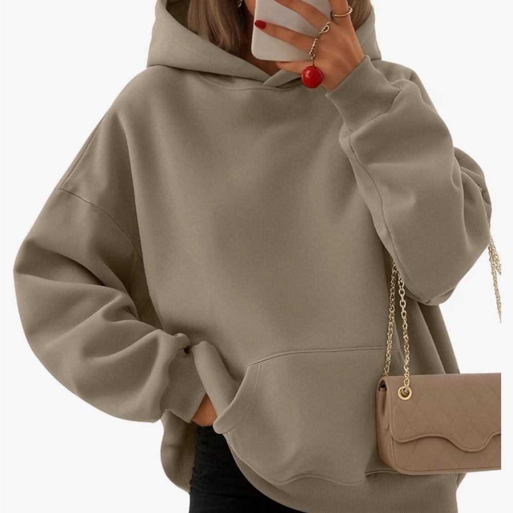 EFAN Women's Hoodies Oversized Sweatshirt Comfort Fleece Sweater